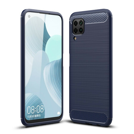 Huawei P40 Lite Capa de Fibra de Carbono Escovado