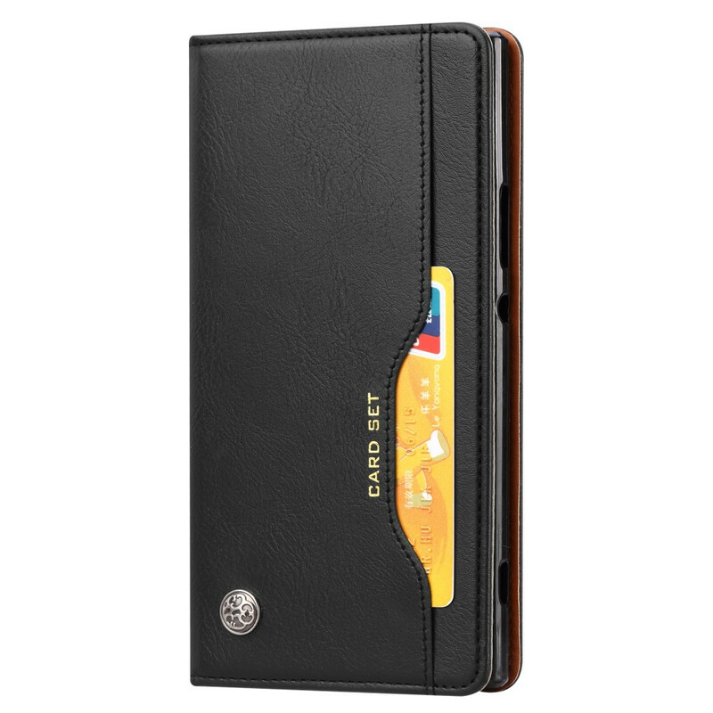 Capa Flip Cover OnePlus 7T Pro Capa de cartão de couro