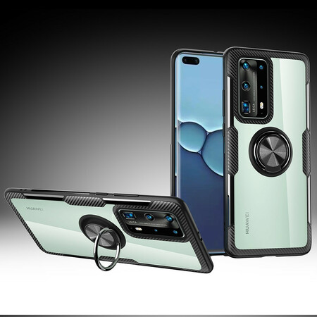 Anel metálico Huawei P40 Pro Transparent Cover Premium