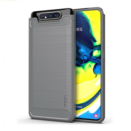 Samsung Galaxy A80 Capa de Fibra de Carbono Escovado MOFI