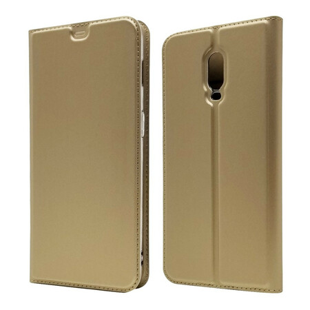 Capa de Couro OnePlus 6T Flip Cover de Primeira Classe