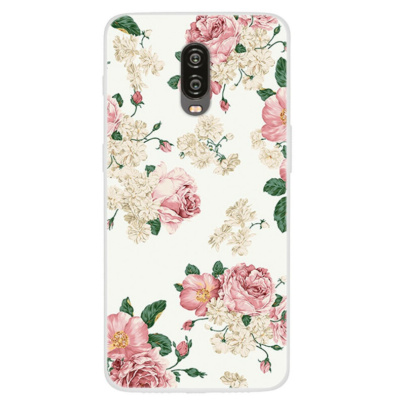 OnePlus 6T Limpar capa Liberty Flowers