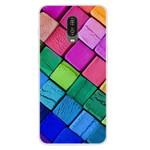 Capa de blocos de cor OnePlus 6T