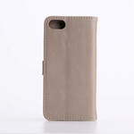 Capa para iPhone SE 2 / 8 / 7 Efeito Couro Retro Capa para iPhone SE 2 / 8 / 7 Efeito Couro Retro