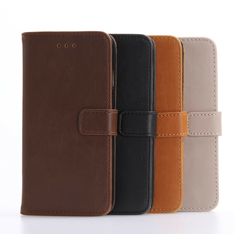 Capa para iPhone SE 2 / 8 / 7 Efeito Couro Retro