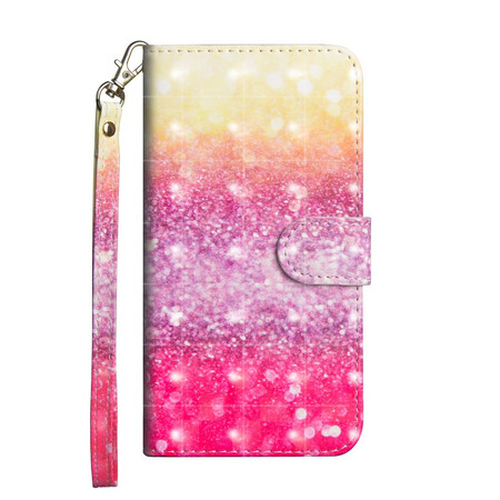 Capa OnePlus 8 Magenta Glitter Gradiente