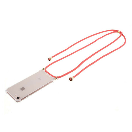iPhone SE 2 / 8 / 7 Capa Híbrida com Cordão Colorido