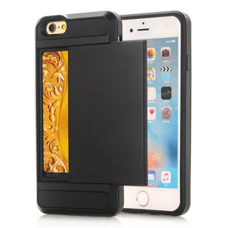 Capa de cartão deslizante para iPhone SE 2 / 8 / 7