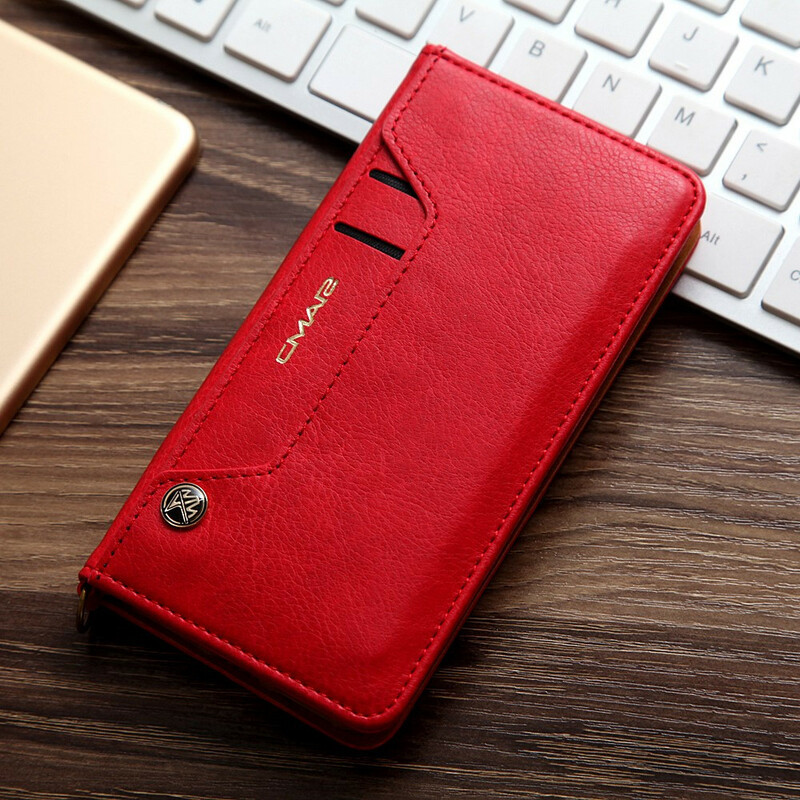 Tampa Flip Cover iPhone SE 2 / 8 / 7 Efeito Couro Multi-Card CMAI2
