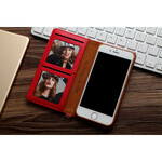 Tampa Flip Cover iPhone SE 2 / 8 / 7 Efeito Couro Multi-Card CMAI2