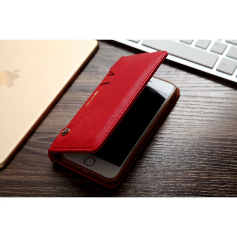 Tampa Flip Cover iPhone SE 2 / 8 / 7 Efeito Couro Multi-Card CMAI2