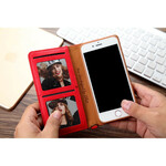 Tampa Flip Cover iPhone SE 2 / 8 / 7 Efeito Couro Multi-Card CMAI2