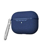 Capa de Efeito Couro AirPods Pro Litchi com mosquetão