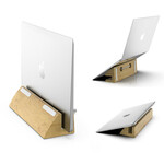 DIROSE Suporte de secretária em bloco de madeira para MacBook