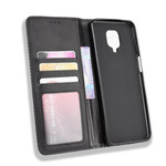 Capa Flip Xiaomi Redmi Note 9S Efeito Couro Vintage Efeito Estilo