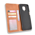 Capa Flip Xiaomi Redmi Note 9S Efeito Couro Vintage Efeito Estilo Capa Flip Xiaomi Redmi Note 9S Efeito Couro Vintage Efeito Estilo