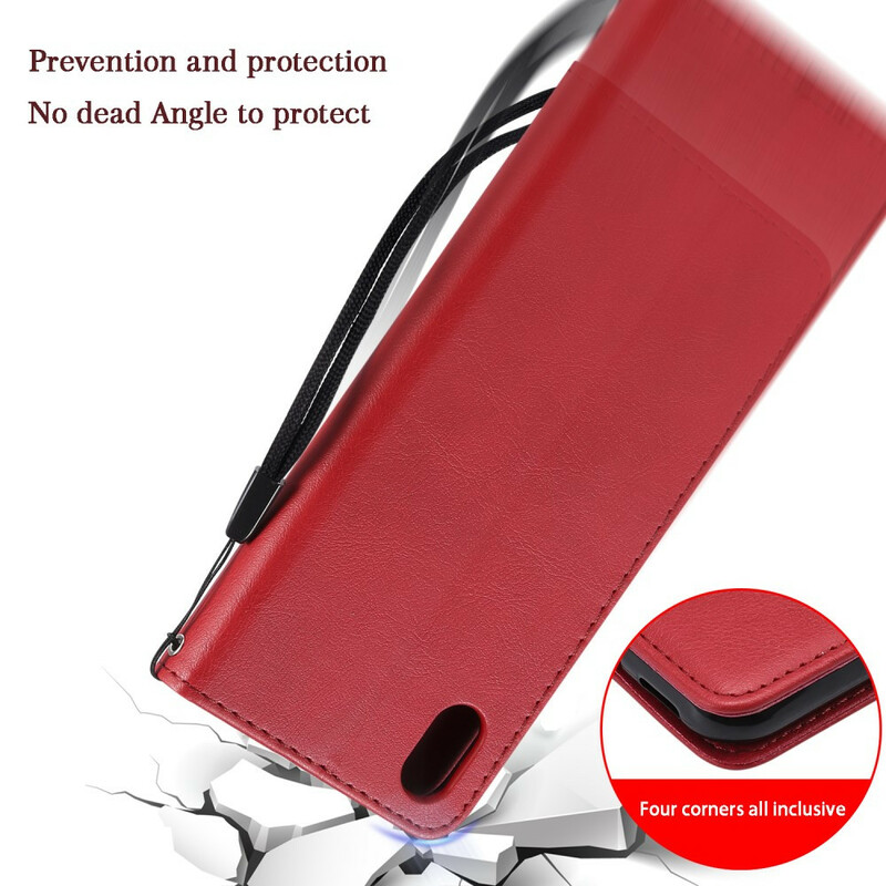Capa Huawei Y5 2019 / Cordão de efeito de couro Honor 8S Capa Huawei Y5 2019 / Cordão de efeito de couro Honor 8S
