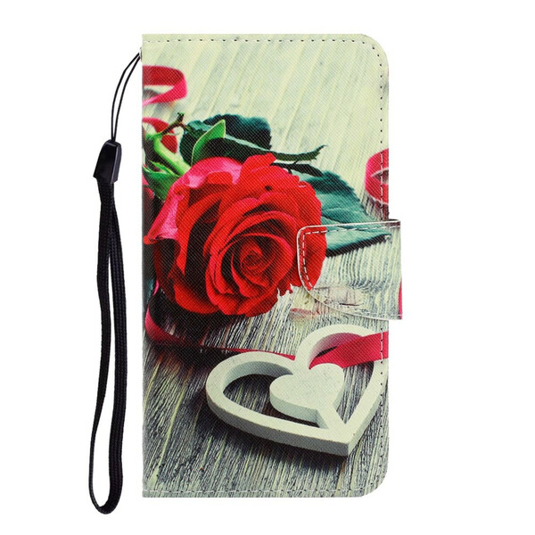 Xiaomi Redmi Note 9 Capa de Cinta Romântica Pro Pink