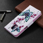 Xiaomi Redmi Note 9S / Nota 9 Pro Case Incrível Borboletas Xiaomi Redmi Note 9S / Nota 9 Pro Case Incrível Borboletas