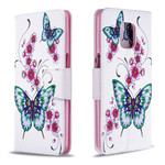 Xiaomi Redmi Note 9S / Nota 9 Pro Case Incrível Borboletas Xiaomi Redmi Note 9S / Nota 9 Pro Case Incrível Borboletas