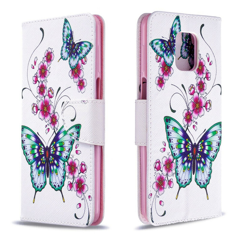 Xiaomi Redmi Note 9S / Nota 9 Pro Case Incrível Borboletas Xiaomi Redmi Note 9S / Nota 9 Pro Case Incrível Borboletas
