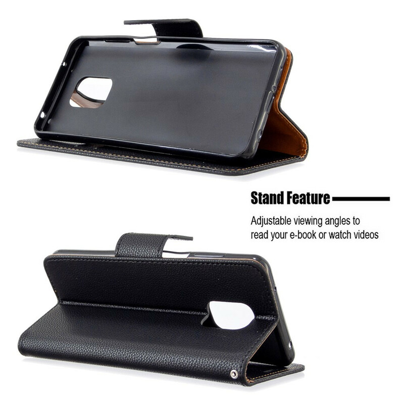 Case Xiaomi Redmi Note 9 / Nota 9S / Nota 9 Pro Leather Effect Lychee