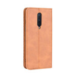 Capa de Couro Vintage OnePlus 8 Efeito Flip