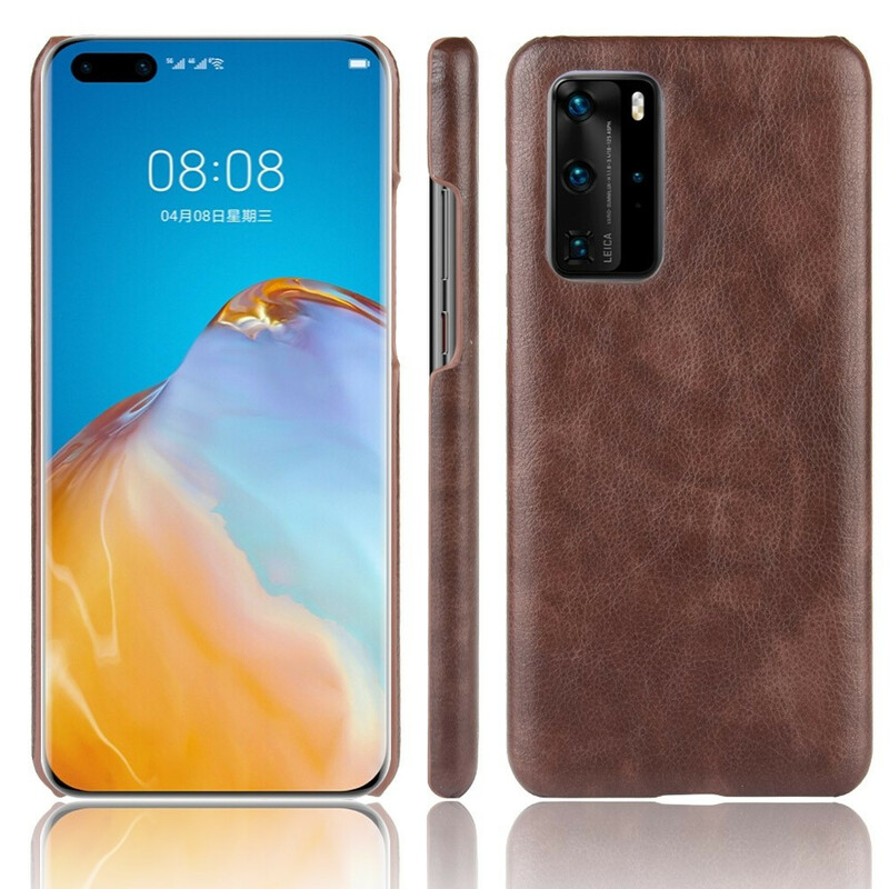 Huawei P40 Pro Cover Leather Effect Litchi Performance