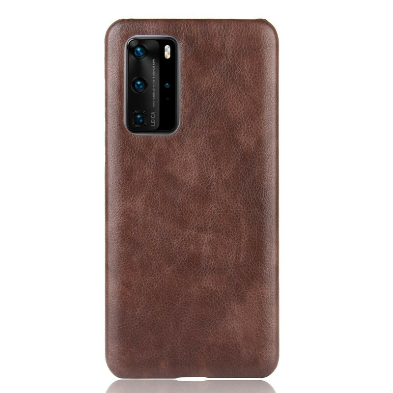 Huawei P40 Pro Cover Leather Effect Litchi Performance