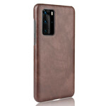 Huawei P40 Pro Cover Leather Effect Litchi Performance