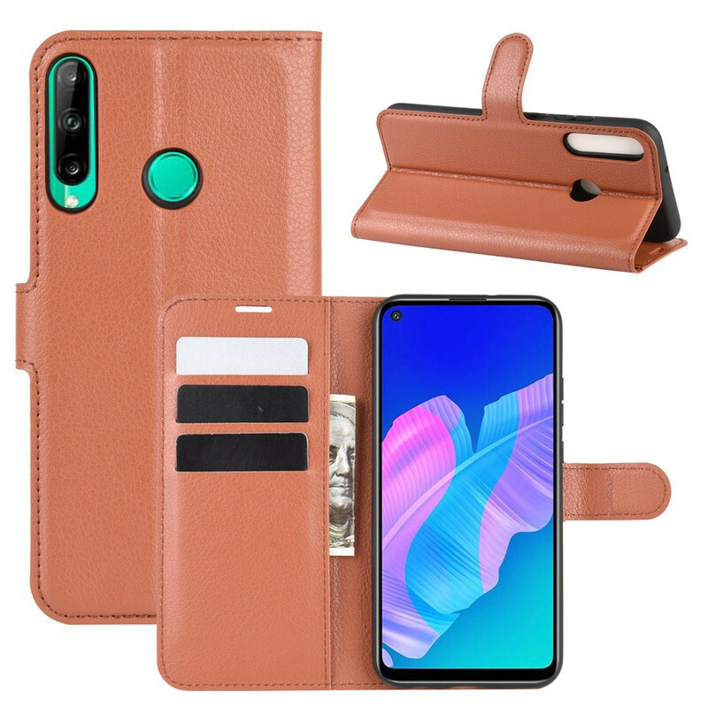 Case Huawei P40 Lite E Leatherette Classic Litchi