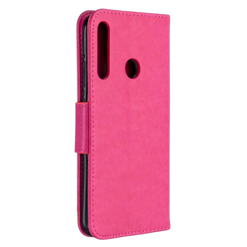 Huawei P40 Lite E Case Butterflies e Oblíquo Flap