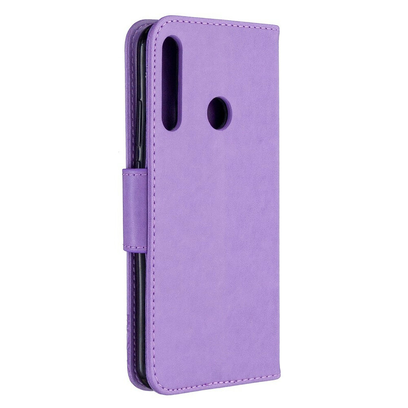 Huawei P40 Lite E Case Butterflies e Oblíquo Flap