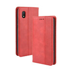 Capa Flip Alcatel 1B Efeito Couro Vintage Vintage Elegante