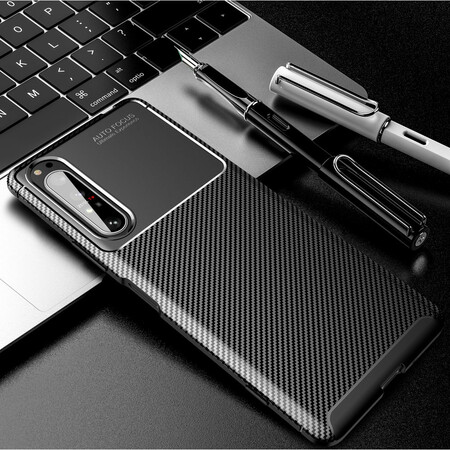 Capa de fibra de carbono flexível Sony Xperia 1 II