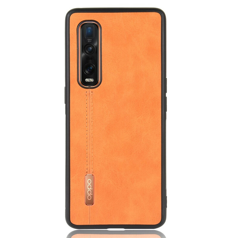 Capa de Efeito de Efeito de Couro Oppo Find X2 Pro