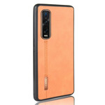 Capa de Efeito de Efeito de Couro Oppo Find X2 Pro