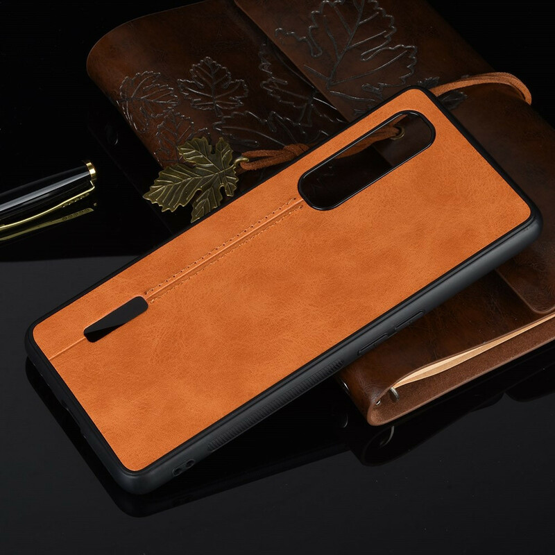 Capa de Efeito de Efeito de Couro Oppo Find X2 Pro