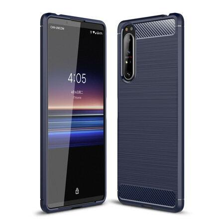 Capa de fibra de carbono escovada Sony Xperia 1 II