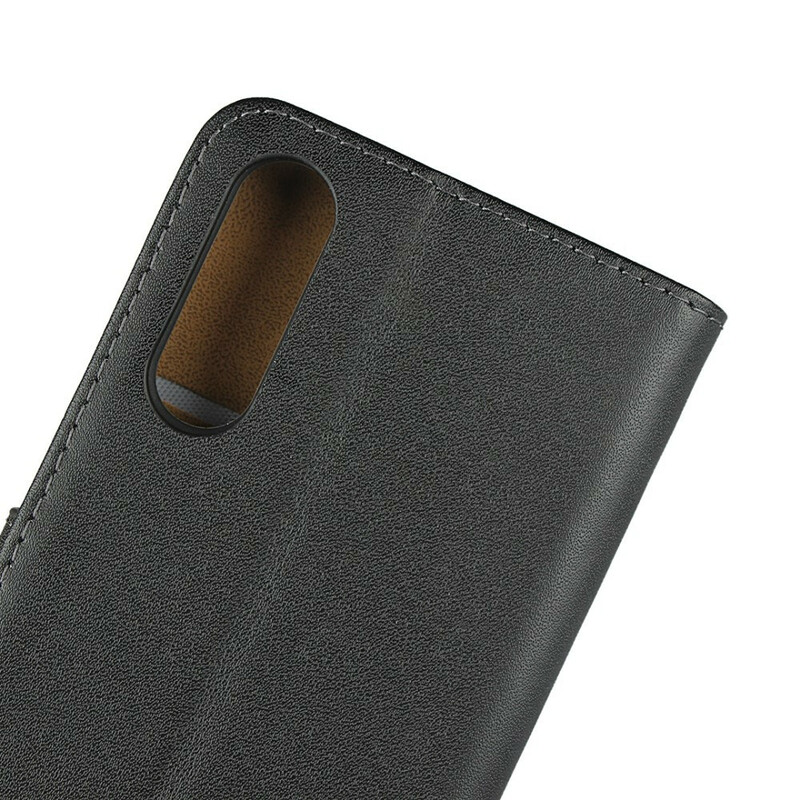 Capa de Convite em Couro Genuíno Sony Xperia 10 II