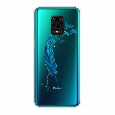 Xiaomi Redmi Note 9S / Redmi Note 9 Pro Case Beautiful Blue Feather