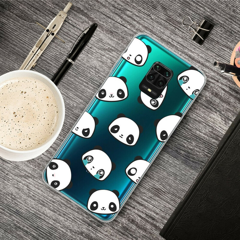 Xiaomi Redmi Note 9S / Redmi Note 9 Pro Case Pandas Sentimentais