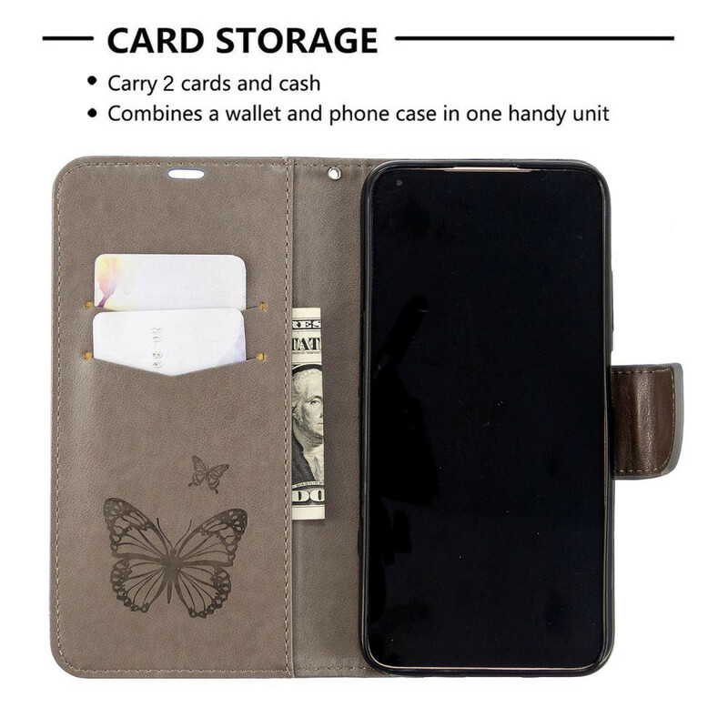 Capa Huawei P40 Lite Butterfly Printed Strap
