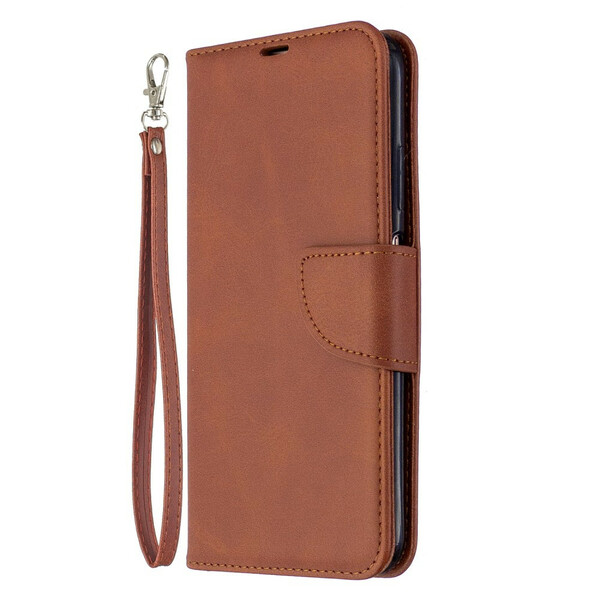 Huawei P40 Lite Case Flap Liso Oblíquo