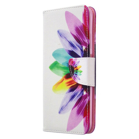 Capa Huawei P40 Lite para flores de aguarela
