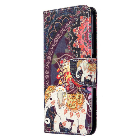 Capa dos Elefantes Étnicos Huawei P40 Lite Mandala