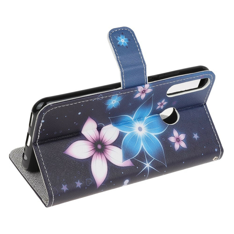 Case Huawei P40 Lite E Lunar Flowers with Strap