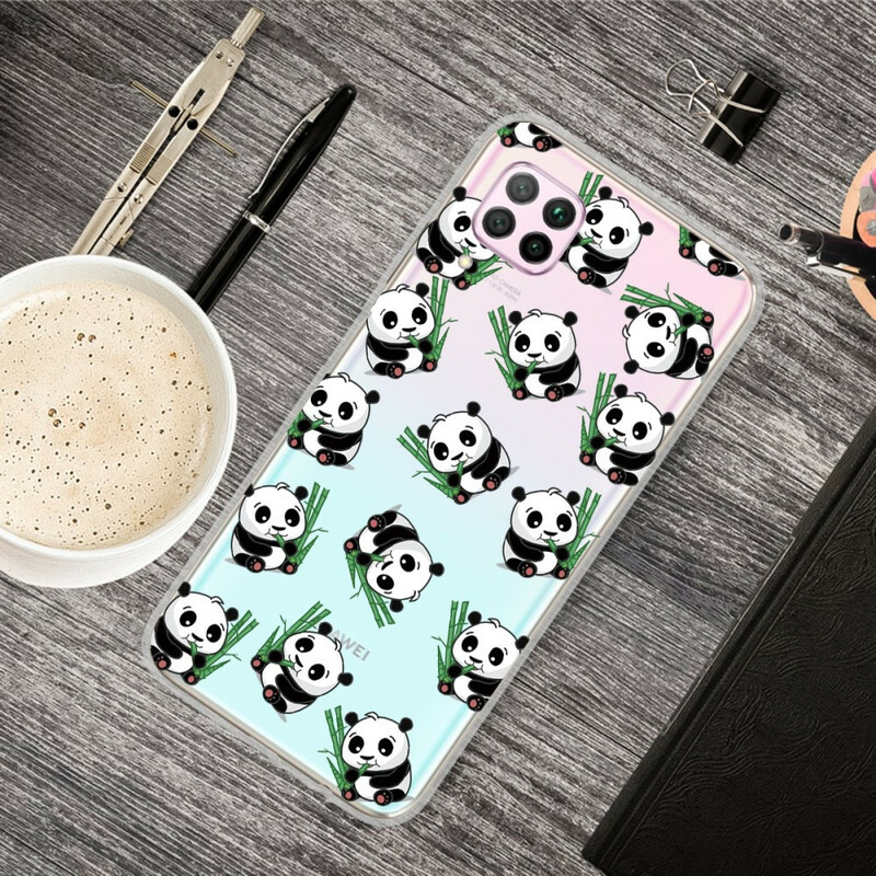 Huawei P40 Lite Case Little Pandas