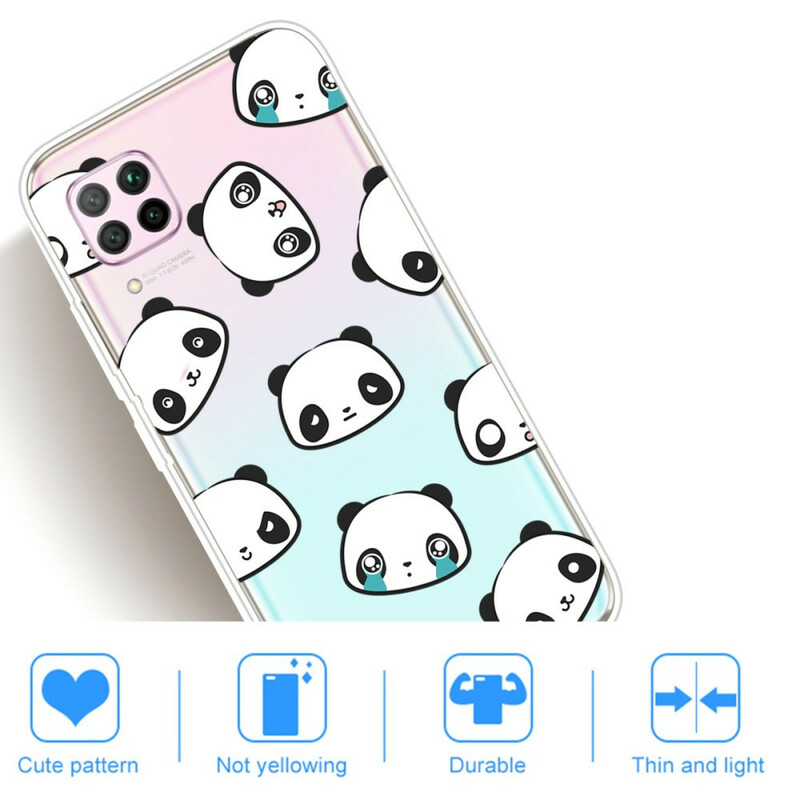 Huawei P40 Lite Case Sentimental Pandas
