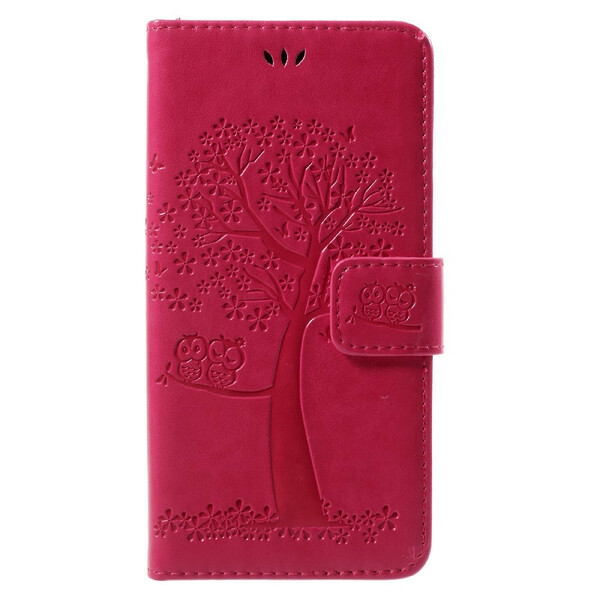 Huawei P10 Lite Tree and Owl Strap Case